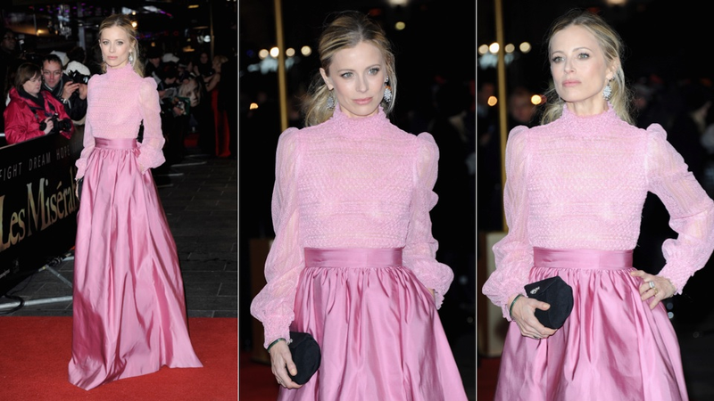 Illustration for article titled Anne Hathaway's Dress Was as Ridiculous as a Castle on a Cloud at the Les Mis Premiere
